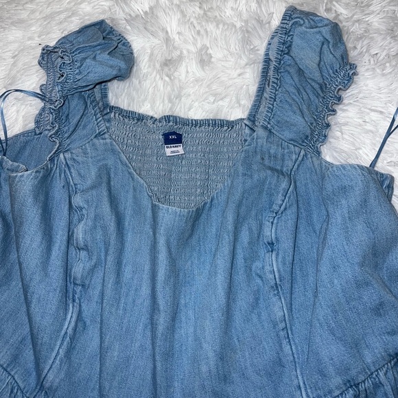 Old Navy Women’s Denim Jean Style Sun Dress Plus Size XXL - Picture 3 of 4